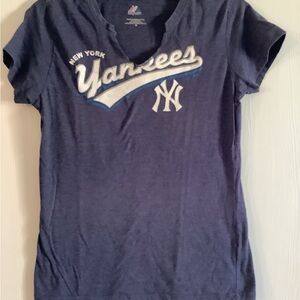 Majestic New York Yankees Navy Blue Short Sleeve Tee